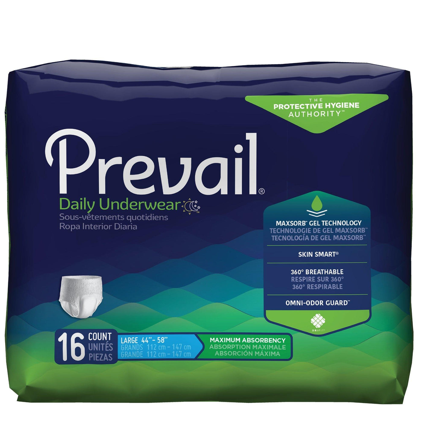 Adult diaper for incontinence  Prevail Bariatric Unisex Briefs