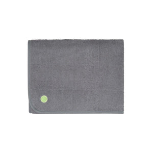 PeapodMats Waterproof Bed Wetting in 3'x5' Large Washable & Reusable Mats for Incontinence, product illustration in folded dark grey color