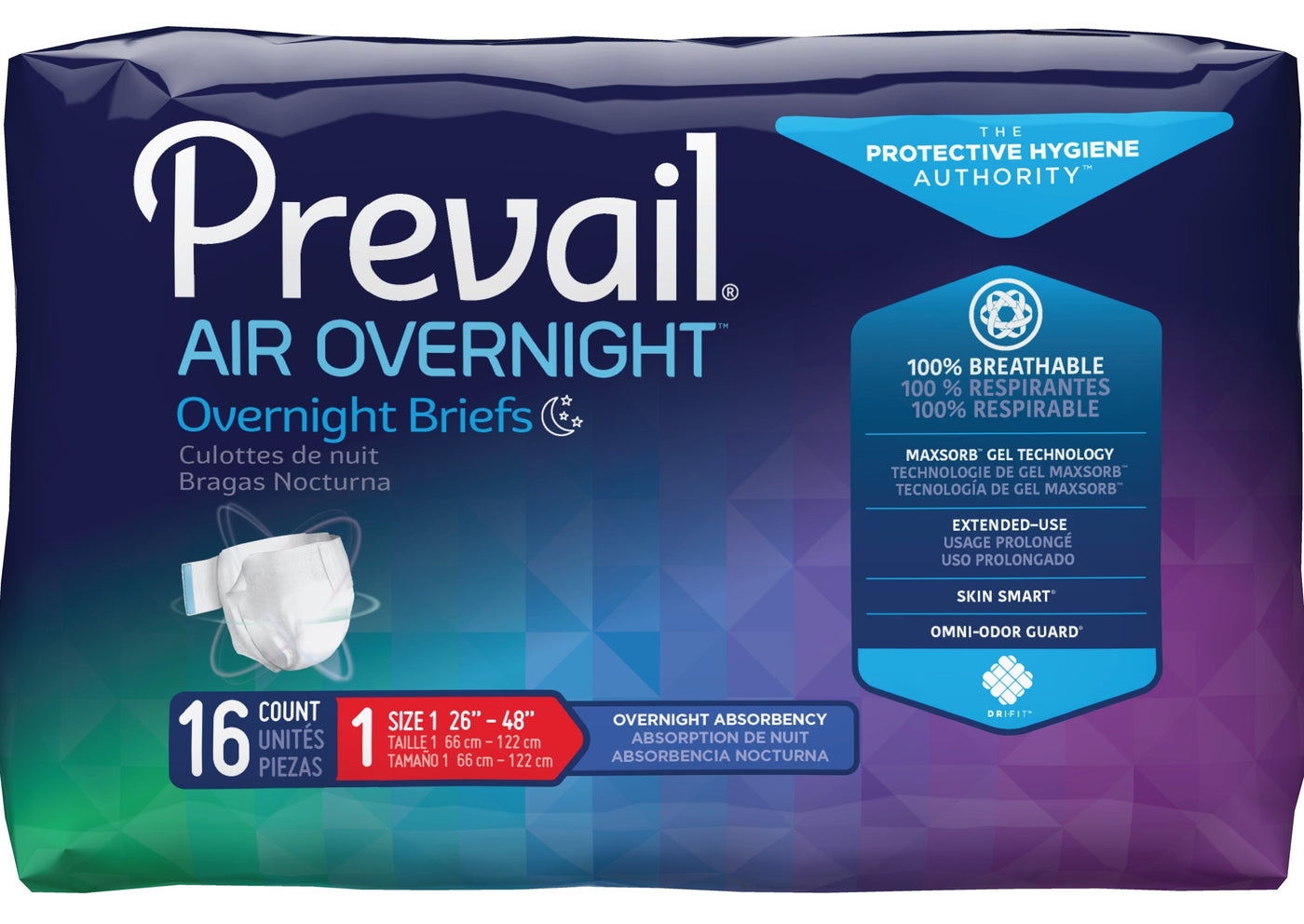 Adult diaper for incontinence  Prevail AIR Overnight Briefs - Adult  Diapers for Extended Use –