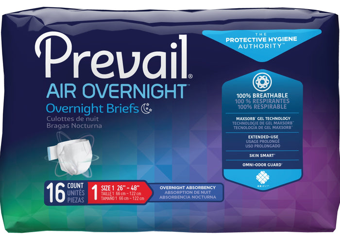 Prevail AIR Overnight Briefs Adult Diapers