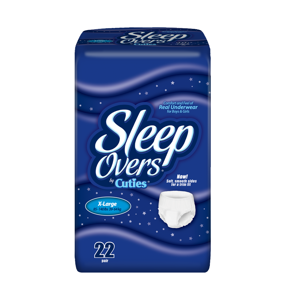 Sleep Overs Overnight Youth Underwear Pull-Ups, Small / Medium