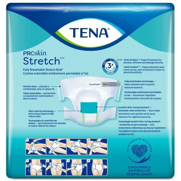 Tena ProSkin 3XL Incontinence Pads, Overnight Absorbency, 48 Ct