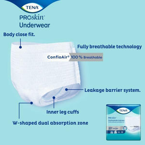 TENA Extra Protective Disposable Underwear Extra for moderate to heavy bladder leakage benefits