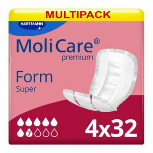 MoliCare Premium Form Super unisex pads for moderate to severe incontinence, packaging